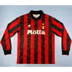 Maglia retro di casa con maniche lunghe dell'AC Milan 1994/95 - Rossa