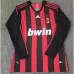 Maglia retro di casa con maniche lunghe dell'AC Milan 2008 - Rossa