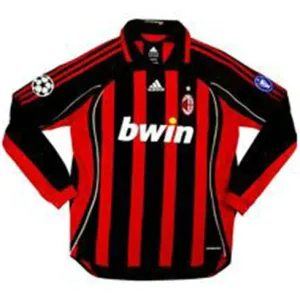 Maglia retro di casa a maniche lunghe dell'AC Milan 2006/07 - Rossa
