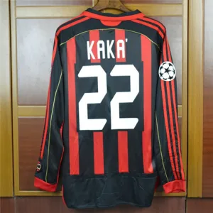 Maglia retro di casa a maniche lunghe dell'AC Milan 2006/07 - Rossa, Kaka