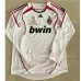 Maillot rétro d'away à manches longues de l'AC Milan 2006/07 - Blanc