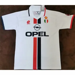 Maglia retro di trasferta dell'AC Milan 1995 - 97 - Bianca