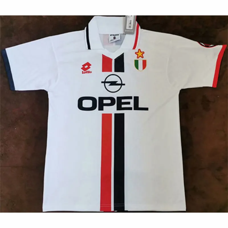 AC Milan 1995 - 97 Away Retro Jersey - White