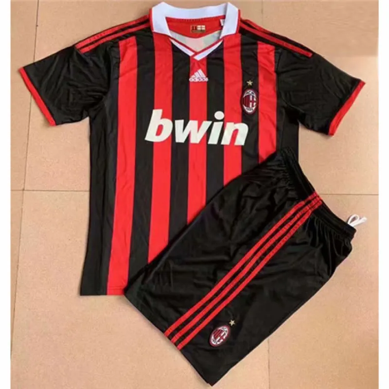 AC Milan 2009/10 Heim - Retro - Kinder - Trikot - Rot