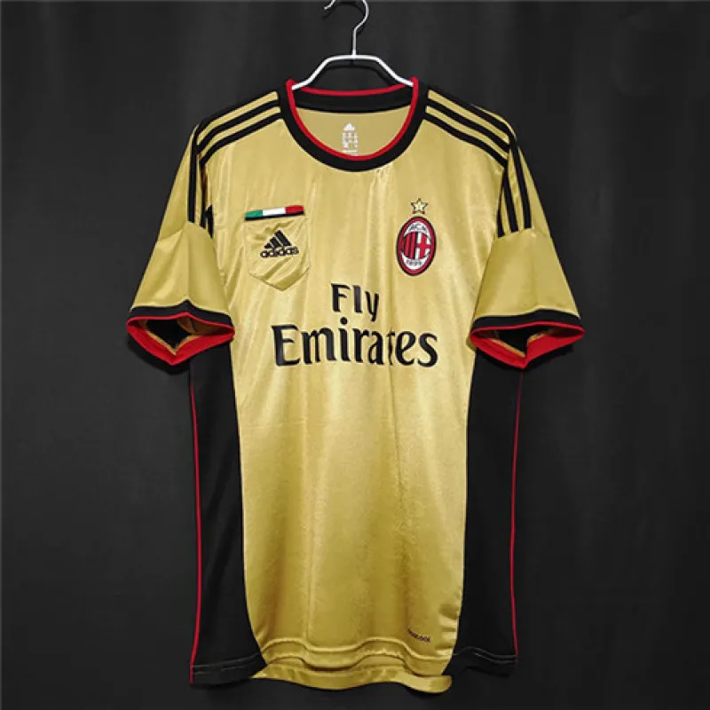 AC Milan 2013/14 Third Retro Jersey - Yellow