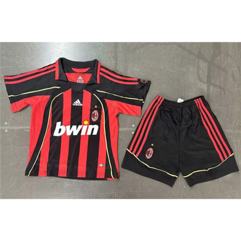 AC Milan 2007/08 Heim - Retro - Kinder - Trikot - Rot