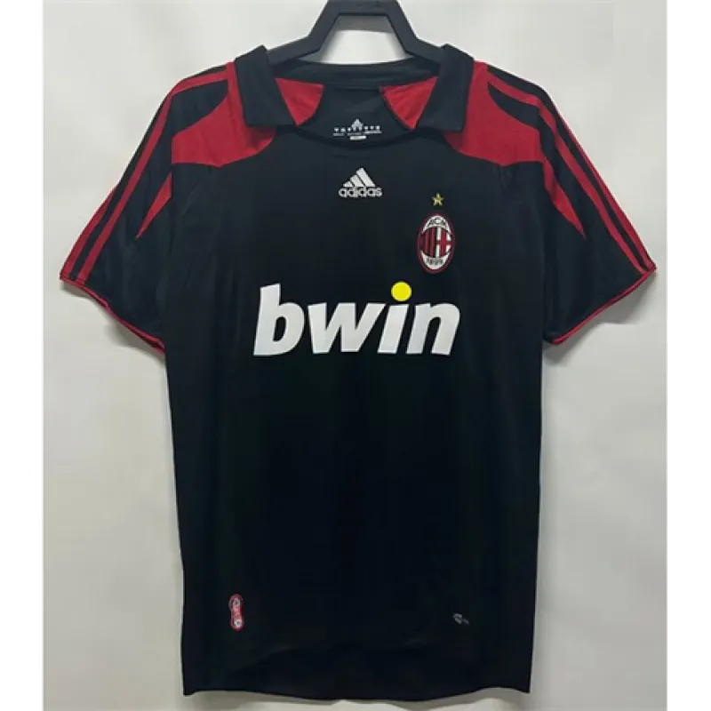 AC Milan 2007/08 Third Retro Jersey - Black