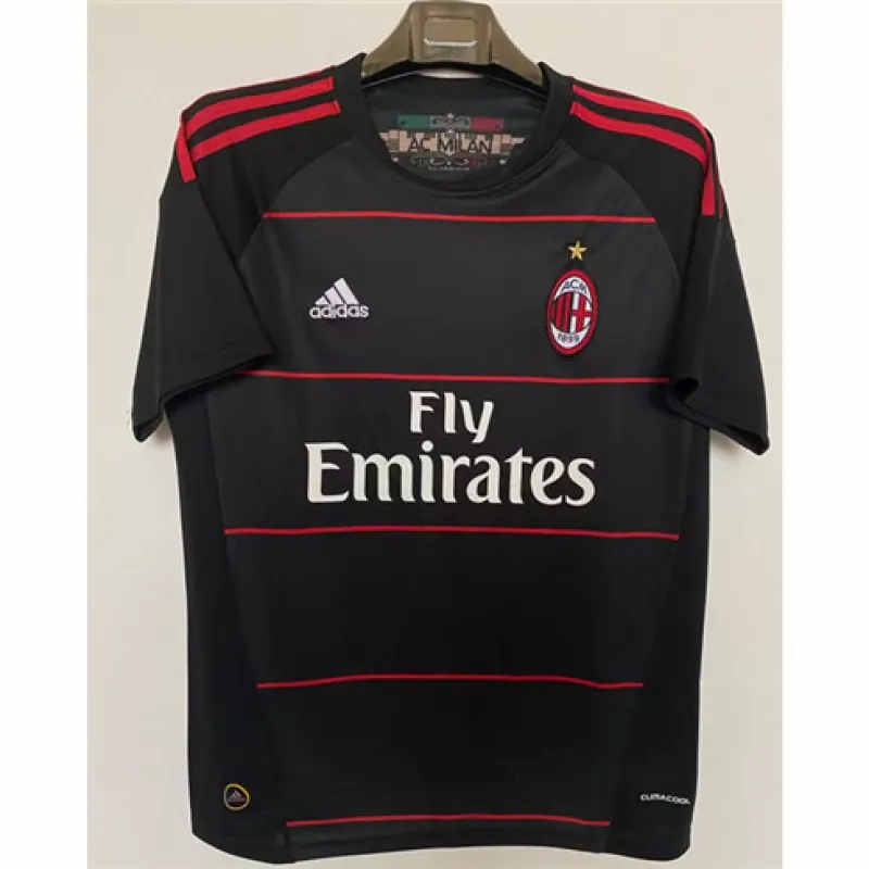 AC Milan 2010/11 Third Retro Jersey - Black