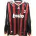 Maillot rétro à manches longues de l'AC Milan 2009 - Rouge