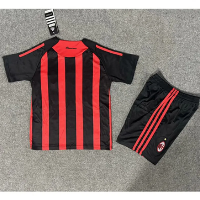 AC Milan 2008/09 Children's Home Retro Jersey - Red