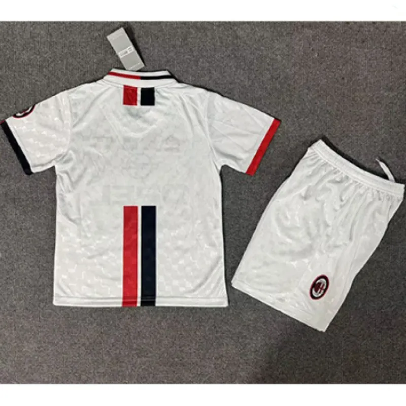 AC Milan 1996/97 Kinder Auswärtsspiel - Retro - Trikot - Weiß