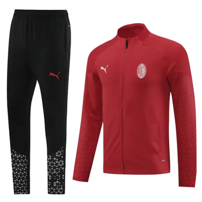 AC Milan 2024/25 Flocked Sports Jacket - Red