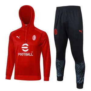 AC Milan 2024/25 Hooded Sportswear A - Red