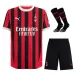 AC Milan 2024/25 Heim-Kinder-Trikotset - Schwarz