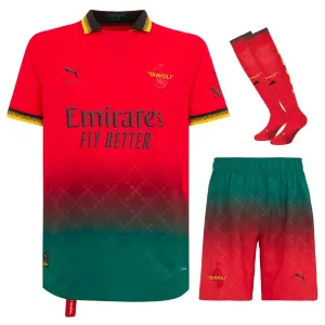AC Milan 2024/25 Kit maglia per bambini 4ª - Rossa