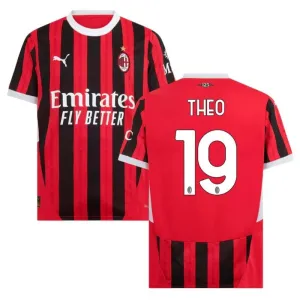 La maglia di casa AC Milan 2024/25 di Theo - Rossa