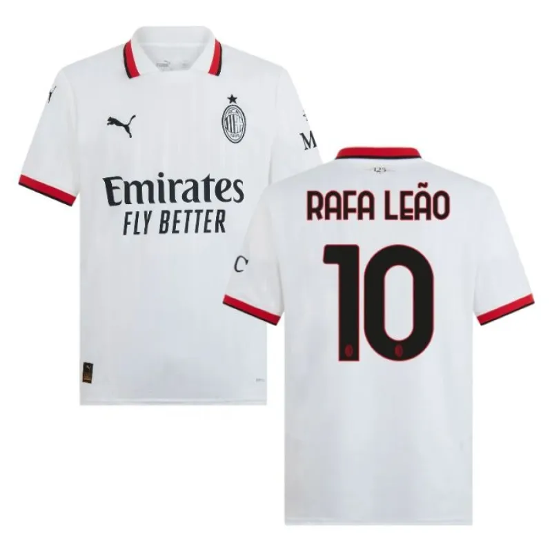 Rafael Leão's AC Milan 2024/25 Away Jersey - White