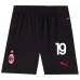 Morata's AC Milan 2024/25 Home Kids Jersey Set - Black