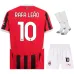 L'ensemble du maillot pour enfants du domicile de l'AC Milan 2024/25 de Rafael Leao - Blanc