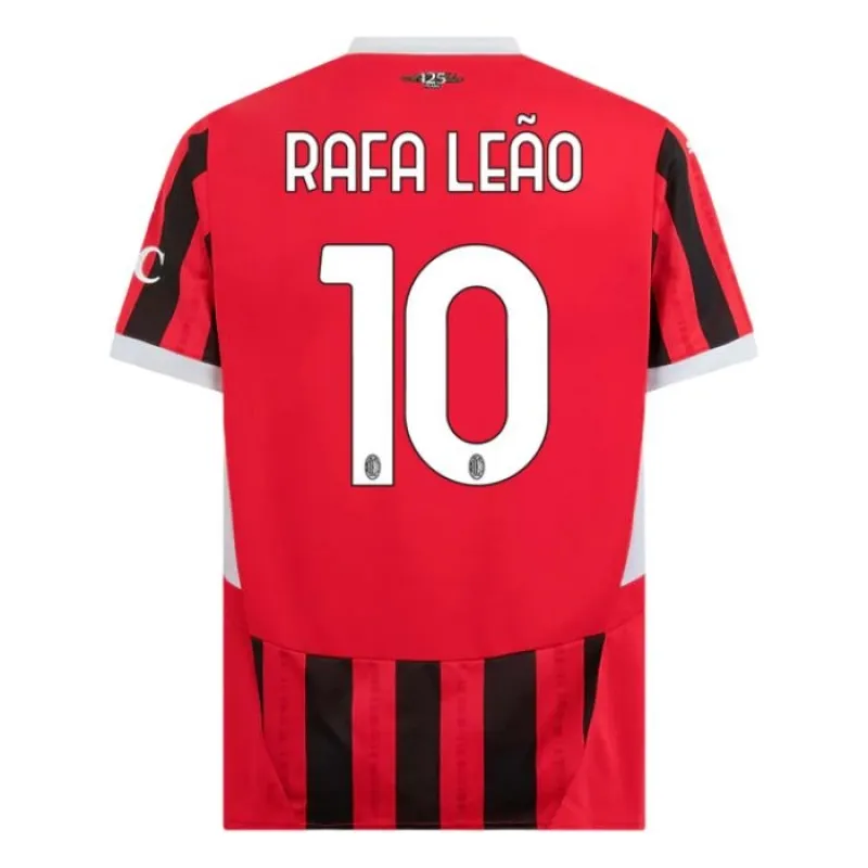 Rafael Leao's AC Milan 2024/25 Home Kids Jersey Set - Black