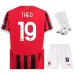 El conjunto de camiseta infantil del campo de AC Milan 2024/25 de Theo - Blanco