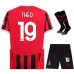 Theo's AC Milan 2024/25 Home Kids Jersey Set - Black