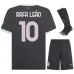 Rafael Leao's AC Milan 2024/25 Third Kids' Jersey Set - Charcoal Gray