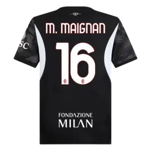 La maglia di portiere di casa dell'AC Milan 2024/25 di M. Maignan - Nera