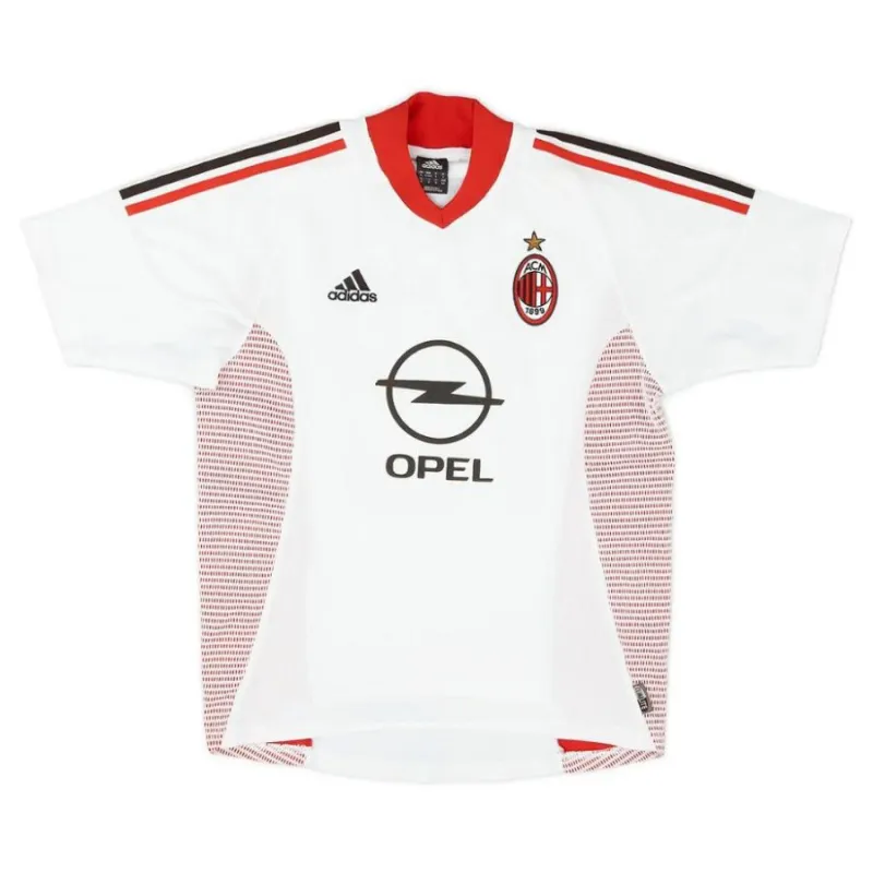 Filippo Inzaghi AC Milan 2002/03 Retro Away Jersey - White