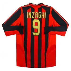 Filippo Inzaghi AC Milan 2005/06 Retro Home Jersey - Red