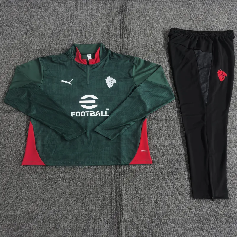 AC Milan 2025/26 Ensemble Sport Enfant Vert