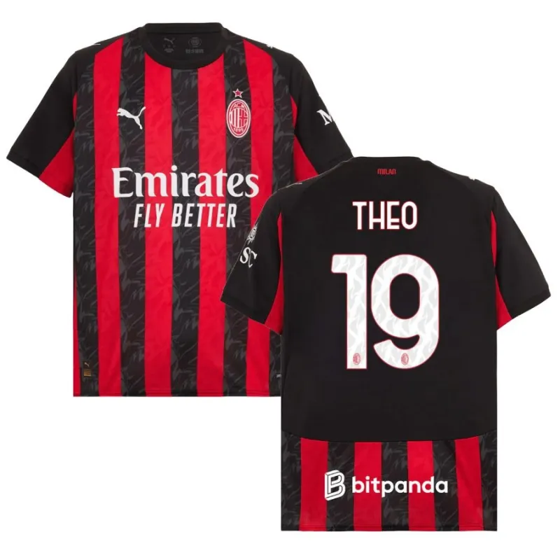 AC Milan THEO Maglia casa 2025/26 - Rosso