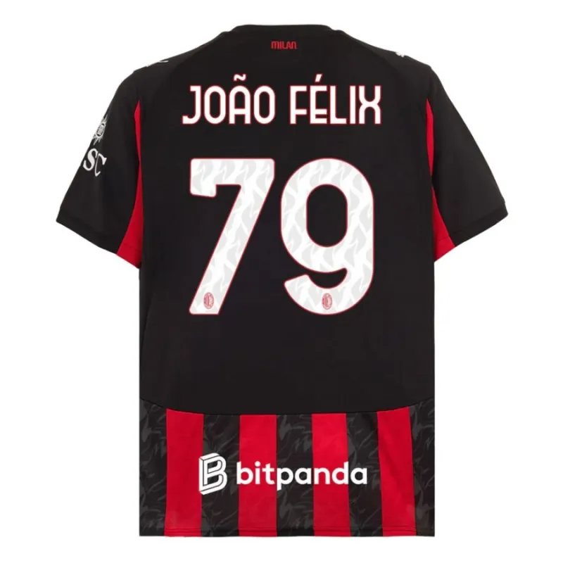 AC Milan JOAO·FELIX Maglia casa 2025/26 - Rosso