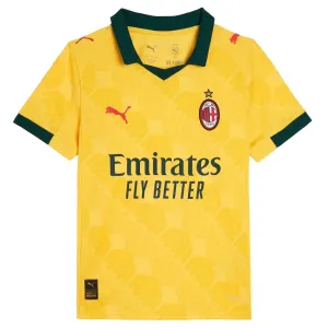 AC Milan 2025/26 Third Kids Jersey Yellow