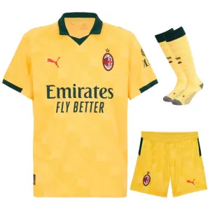 AC Milan 2025/26 Third Kids' Jersey Set - Yellow