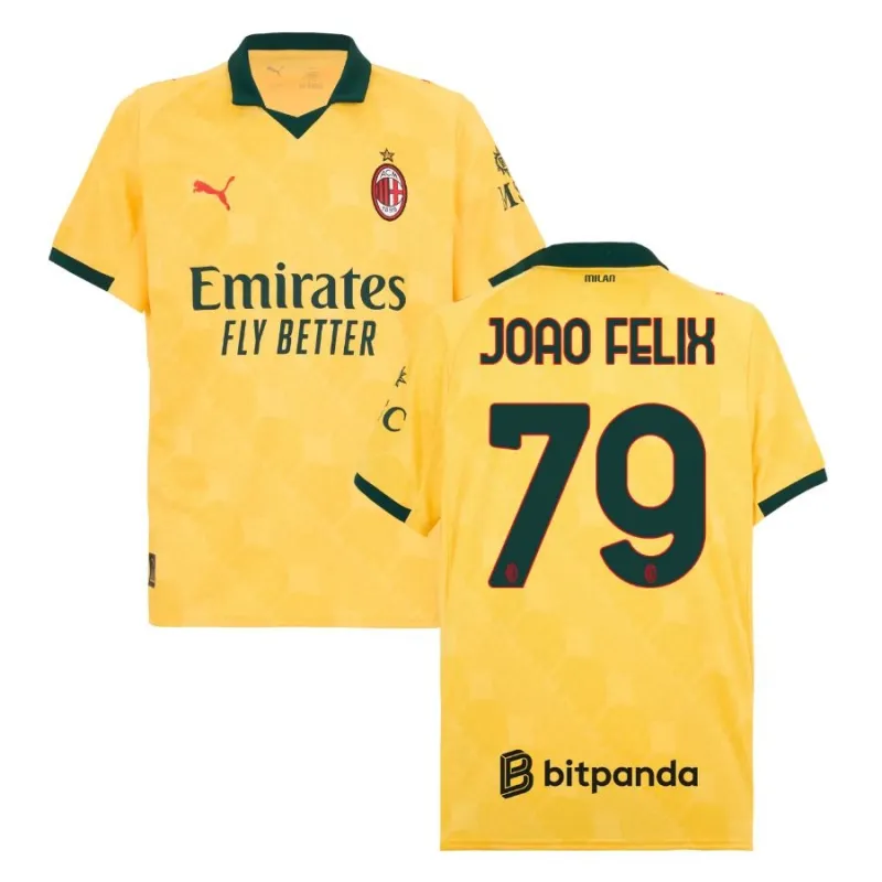 AC Milan JOAO·FELIX 2025/26 Third Jersey - Yellow