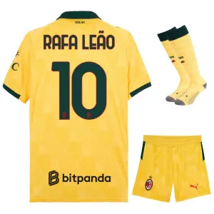 AC Milan RAFA·LEAO 2025/26 Drittes Kinder-Trikot-Set - Gelb