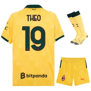 AC Milan THEO 2025/26 Drittes Kinder-Trikot-Set - Gelb