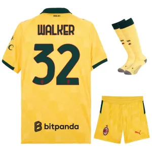 AC Milan WALKER 2025/26 Drittes Kinder-Trikot-Set - Gelb