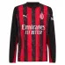 Maglia Home Manica Lunga dell'AC Milan 2025/26 - Rosso