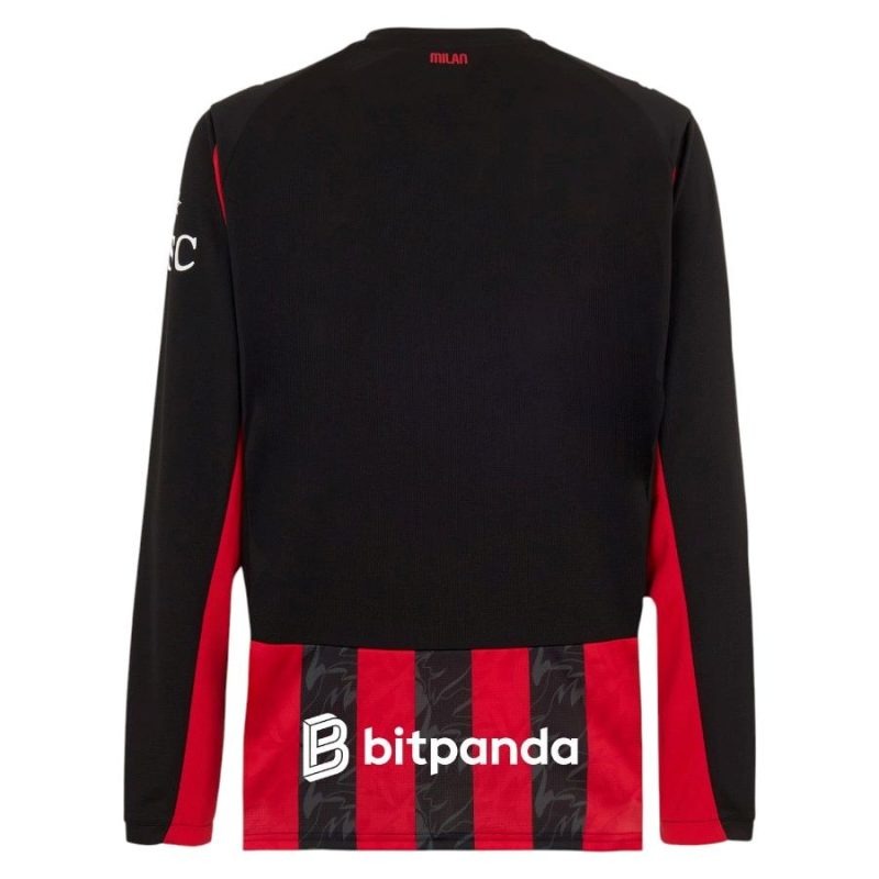 Maglia Home Manica Lunga dell'AC Milan 2025/26 - Rosso