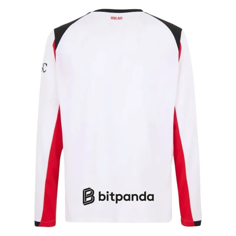 Maglia Away Manica Lunga dell'AC Milan 2025/26 - Rosso