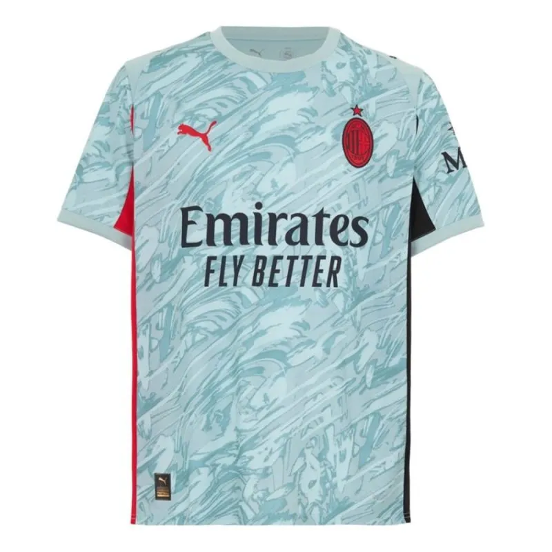 AC Milan 2025/26 Home Kids' Goalkeeper Jersey + Shorts - Blue