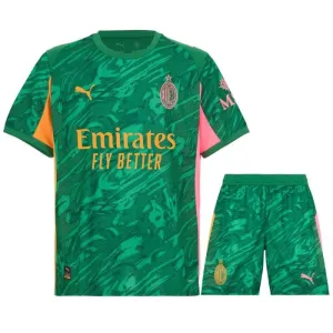 AC Mailand 2025/26 Drittes Kinder Torwarttrikot + Shorts - Grün