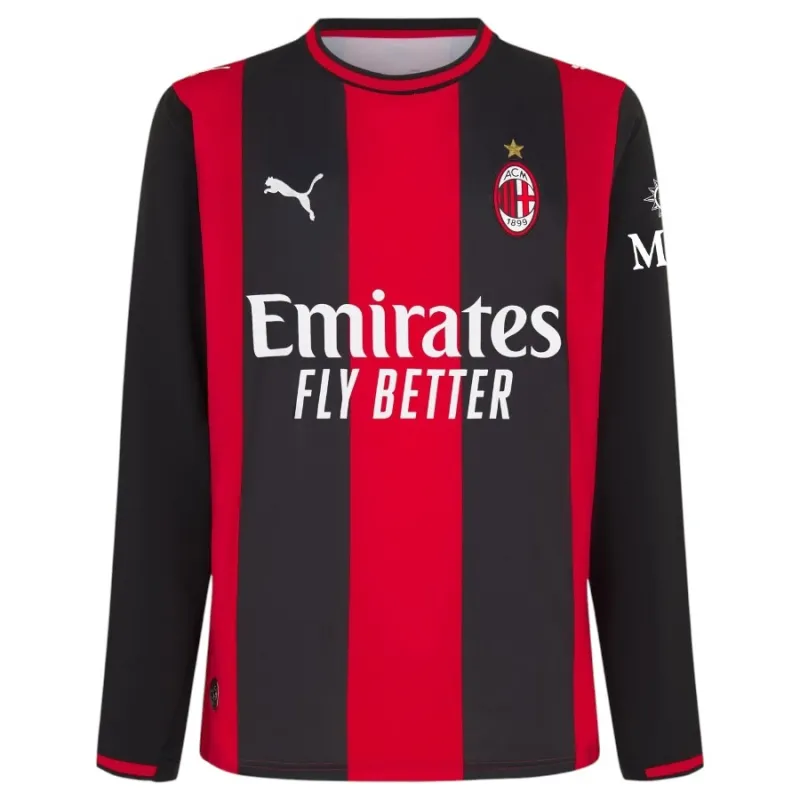 AC Milan 2026/27 Home Long Sleeve Jersey