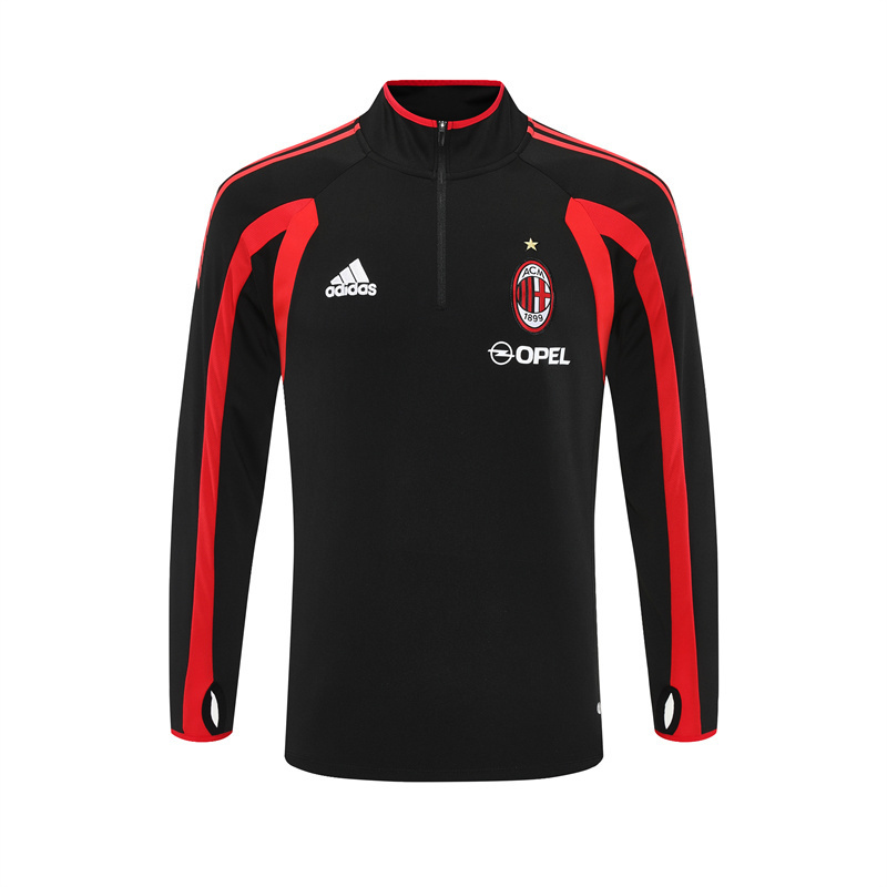 AC Mailand 2005/06 Vintage Sportbekleidung Schwarz
