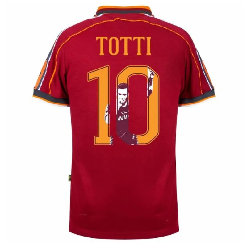 AS Roma TOTTI 1998/99 Retro Home Jersey - Red