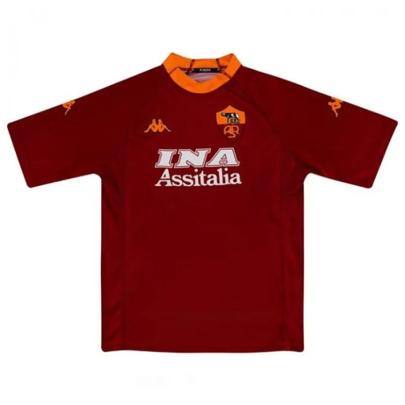 AS Roma 2000/01 Retro Home Jersey - Red