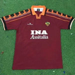 AS Roma 1998/99 Home Retro Jersey - Red