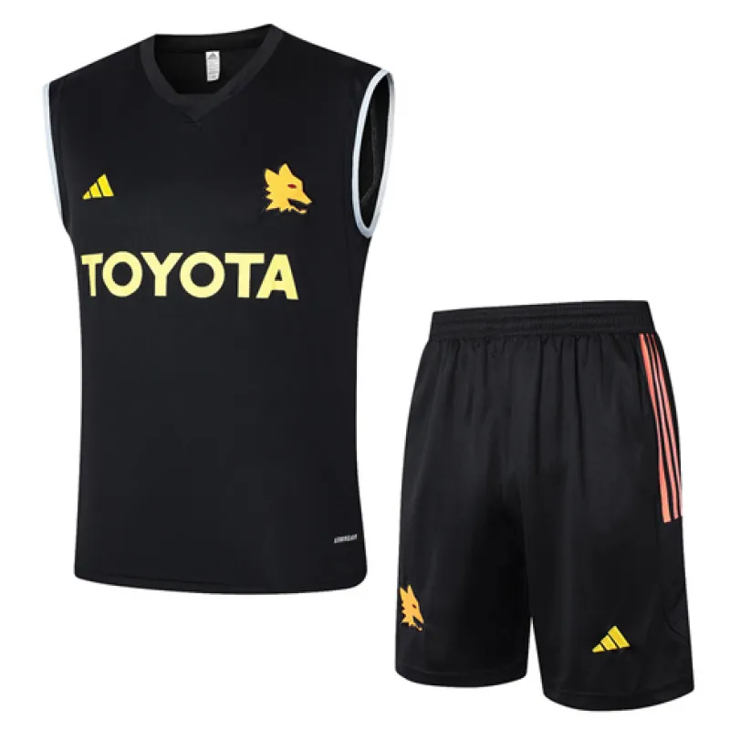 Giletto + pantaloncini di AS Roma 2024/25 - Nero